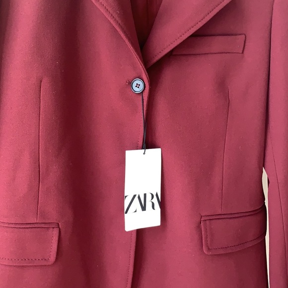 NWT Zara BUTTONED TAILORED BLAZER / L - Picture 10 of 15